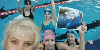 Очередное занятие по плаванию