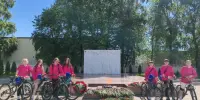 Участие в патриотическом велопробеге "Дорогами памяти"